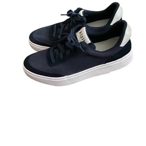 Kizik Prague Stretch Canvas Sneakers in Dusk Blue 7 - Picture 1 of 7